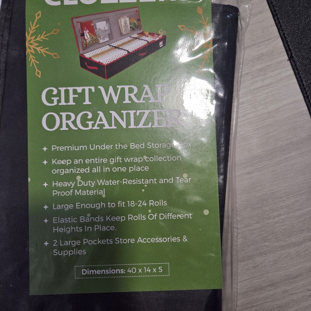 Gift Wrap Organizer - Black